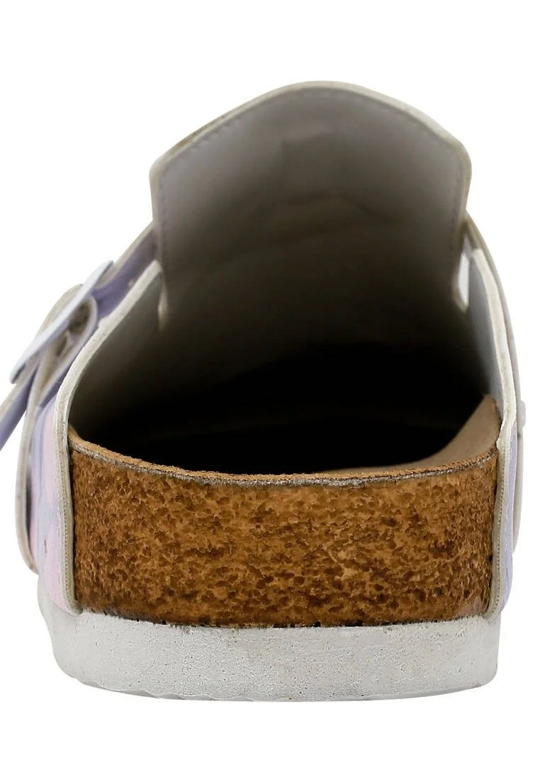 Femme Cuir Vegan Violet Chaussons - Just Wanna Bee with You Motif