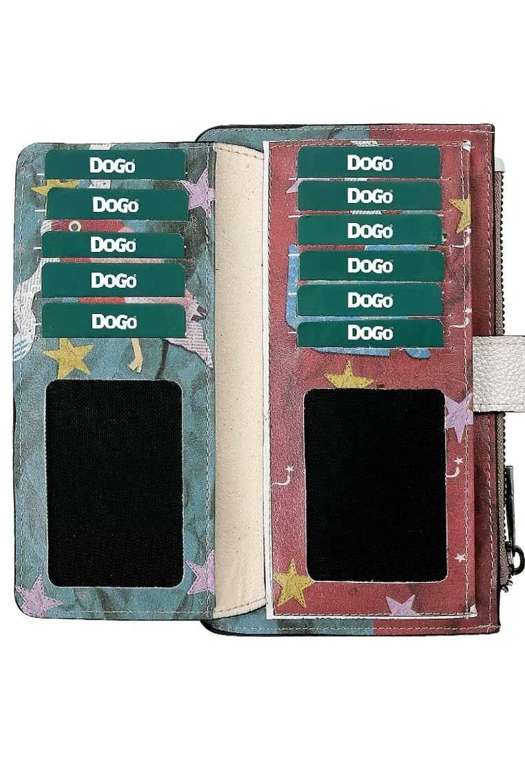 Femme Multicolore Portefeuille - Paper Animals Motif