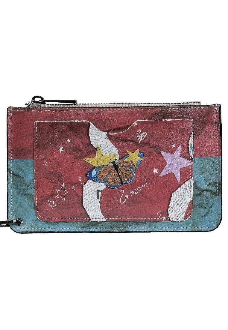 Femme Multicolore Portefeuille - Paper Animals Motif