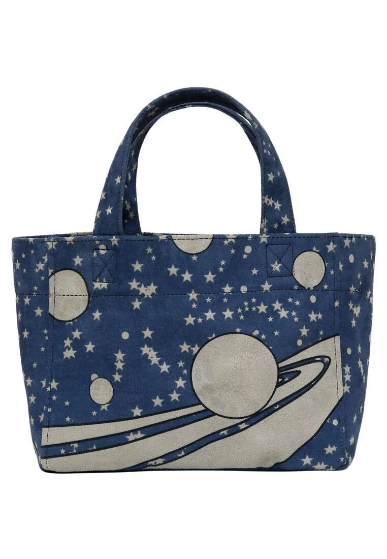 Femme Vegan Bleu Medium Tote Bag - Warner Bros Marvin the Martian Motif
