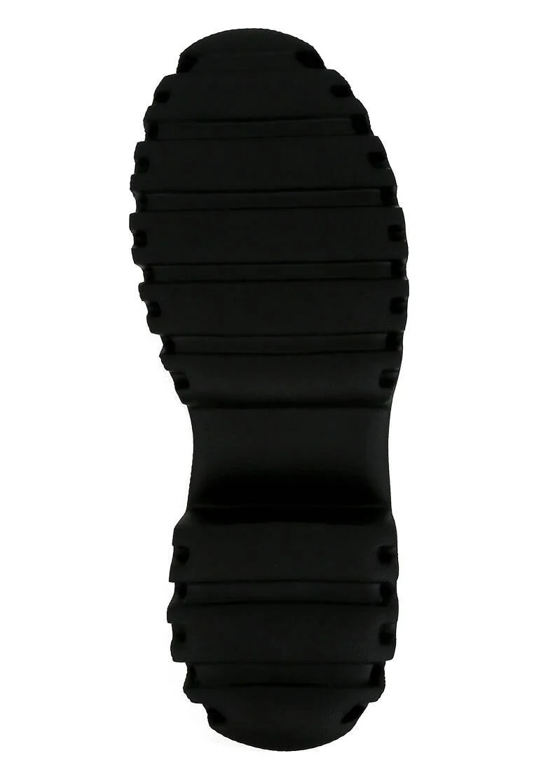 Femme Cuir Vegan Noir Bottes Longues - Girl With a Pearl Earring Motif