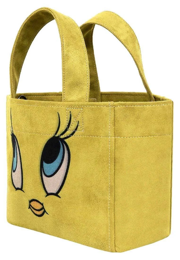 Femme Vegan Jaune Medium Tote Bag - Warner Bros Tweety Good Vibes Only Motif Femme Vegan Jaune Medium Tote Bag - Warner Bros Tweety Good Vibes Only Motif