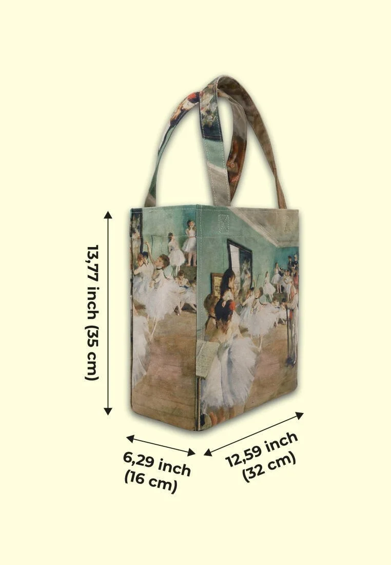 Femme Vegan Multicolore Large Tote Bag - La Classe de Danse Motif