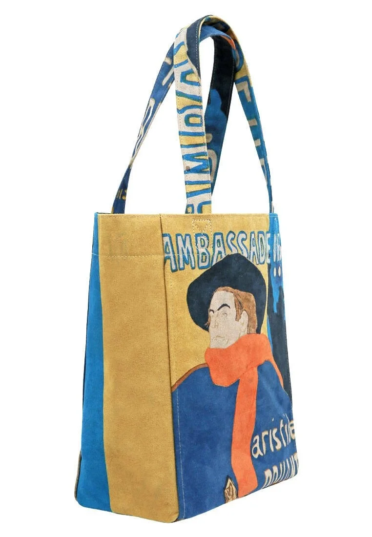 Femme Vegan Multicolore Large Tote Bag - Ambassadeurs Motif