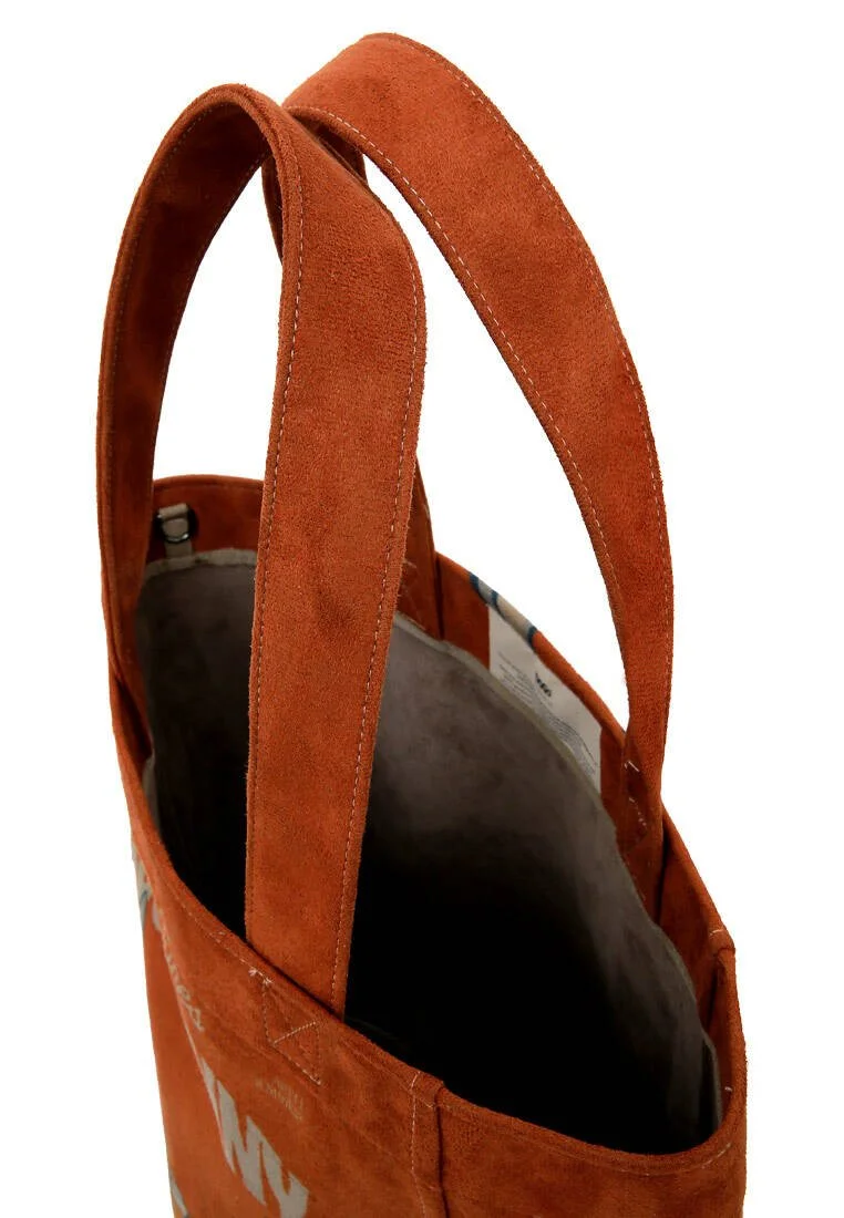 Femme Vegan Orange Large Tote Bag - Warner Bros Red Hot Bunny Motif Femme Vegan Orange Large Tote Bag - Warner Bros Red Hot Bunny Motif