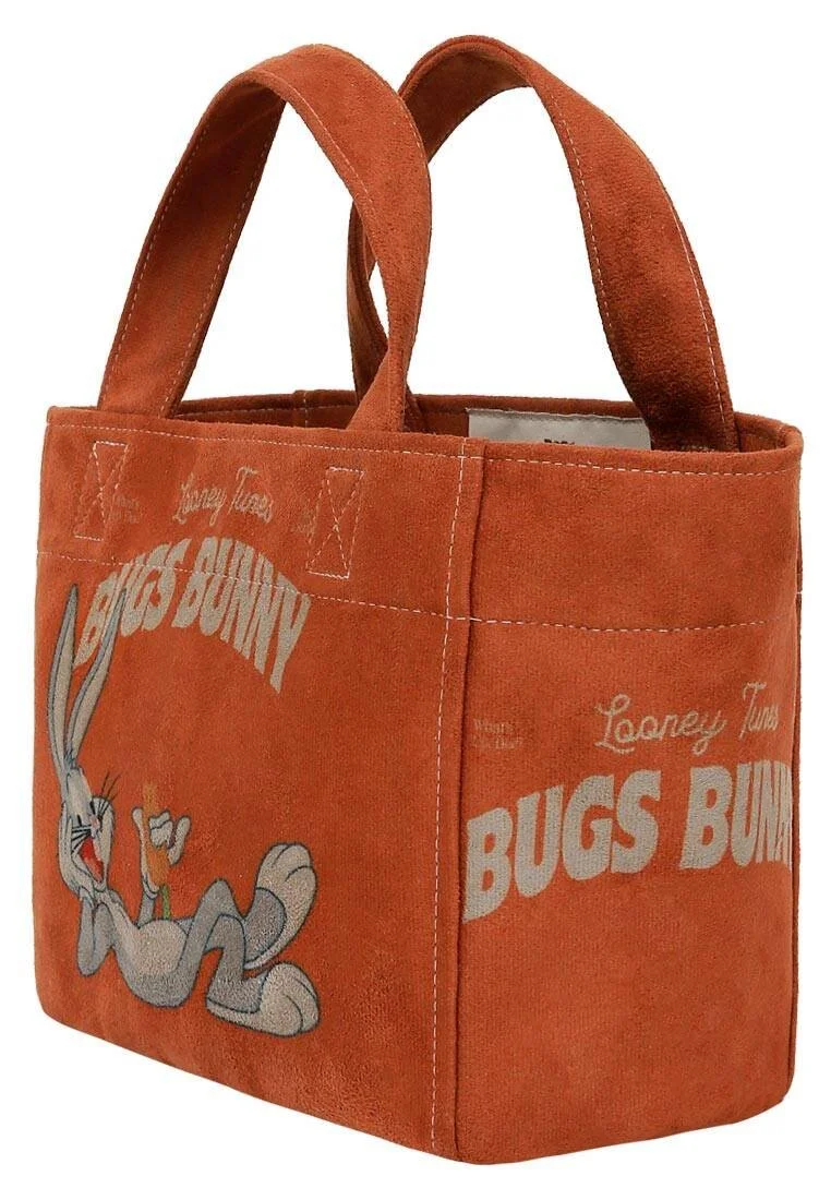 Femme Vegan Orange Medium Tote Bag - Warner Bros Bugs Bunny Chill Bunny Motif Femme Vegan Orange Medium Tote Bag - Warner Bros Bugs Bunny Chill Bunny Motif