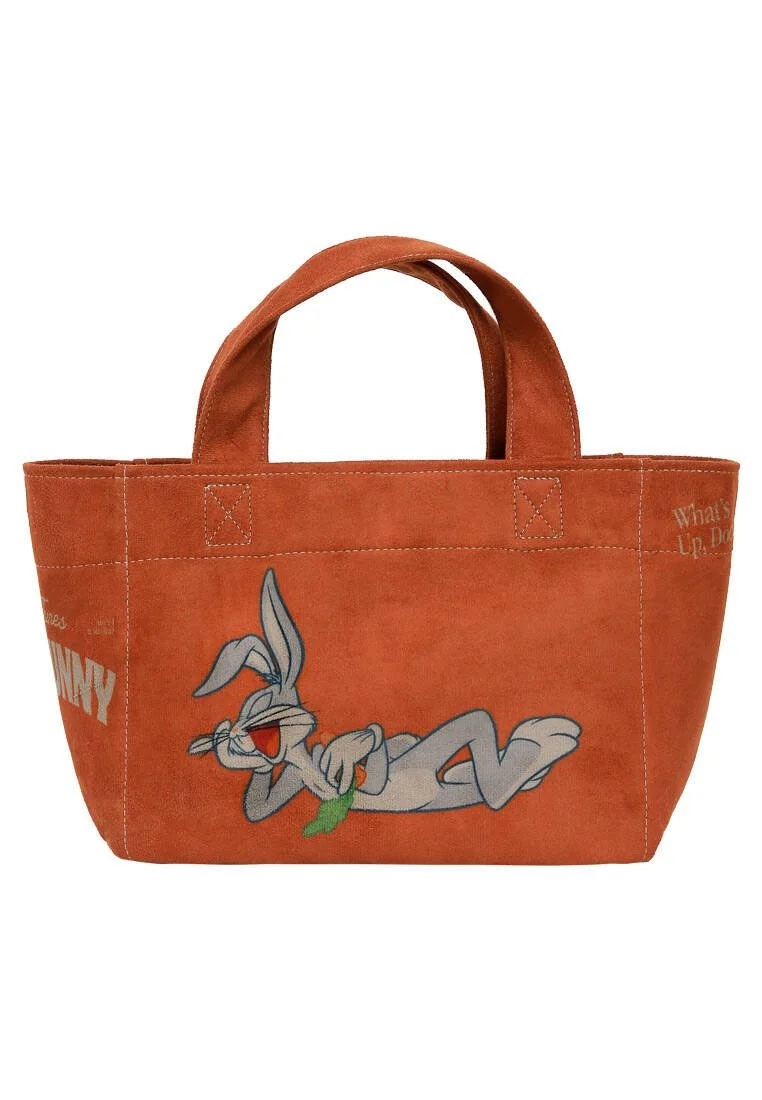 Femme Vegan Orange Medium Tote Bag - Warner Bros Bugs Bunny Chill Bunny Motif Femme Vegan Orange Medium Tote Bag - Warner Bros Bugs Bunny Chill Bunny Motif