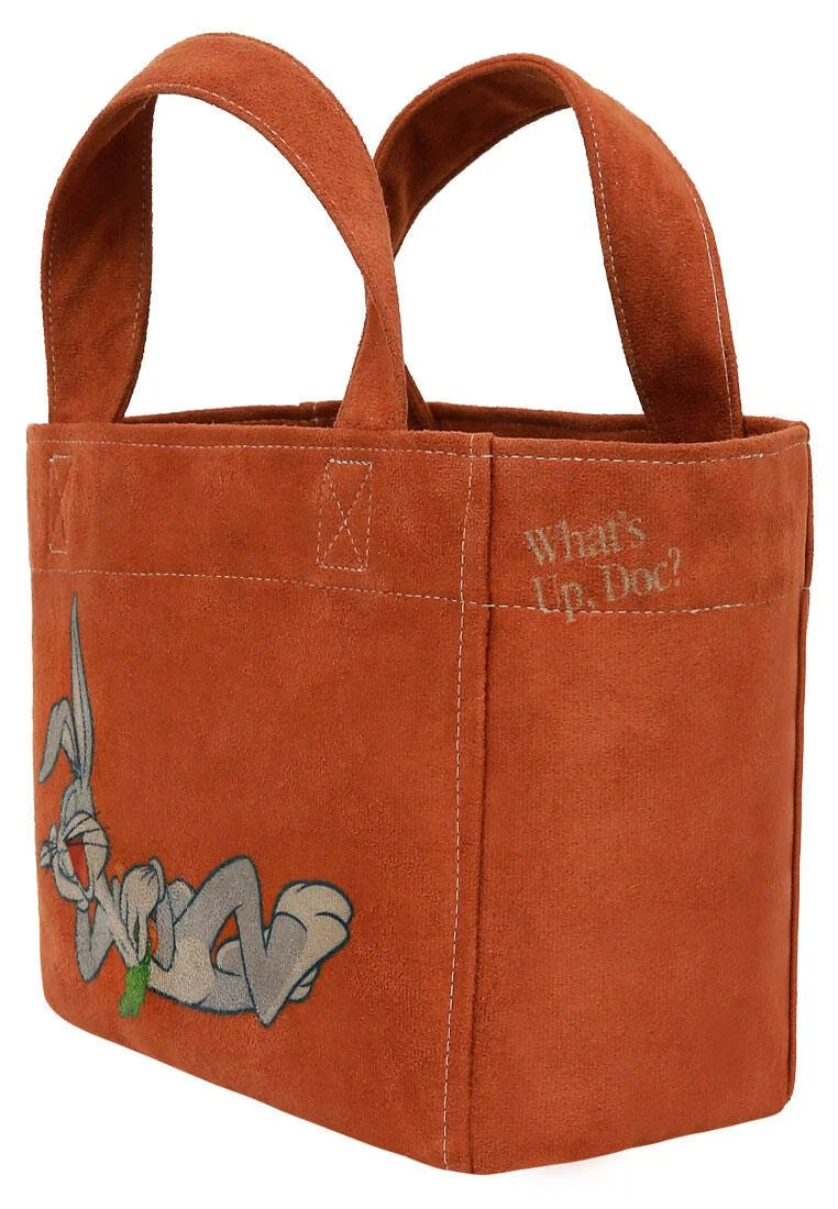 Femme Vegan Orange Medium Tote Bag - Warner Bros Bugs Bunny Chill Bunny Motif Femme Vegan Orange Medium Tote Bag - Warner Bros Bugs Bunny Chill Bunny Motif