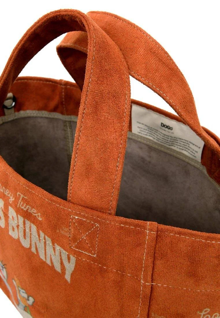 Femme Vegan Orange Medium Tote Bag - Warner Bros Bugs Bunny Chill Bunny Motif Femme Vegan Orange Medium Tote Bag - Warner Bros Bugs Bunny Chill Bunny Motif