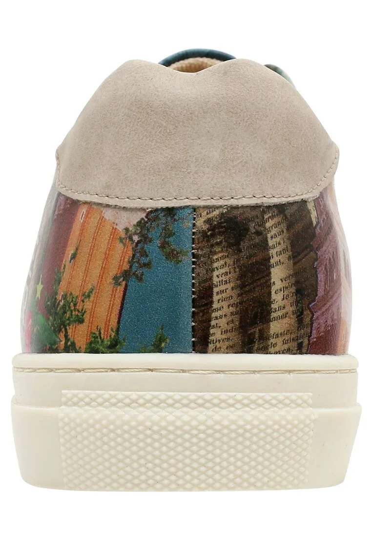 Homme Cuir Vegan Multicolore Baskets à Enfiler - Game Over Princess Motif