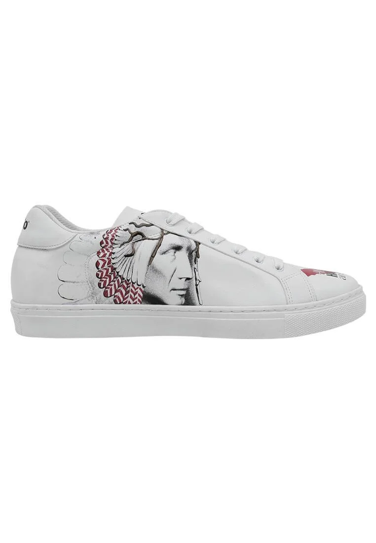 Homme Cuir Vegan Blanc Baskets - Equal Motif