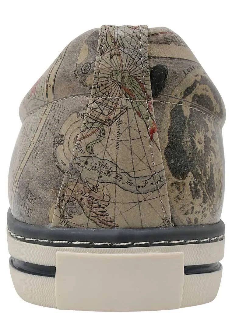 Homme Cuir Vegan Multicolore Baskets - Astronomy Map Motif