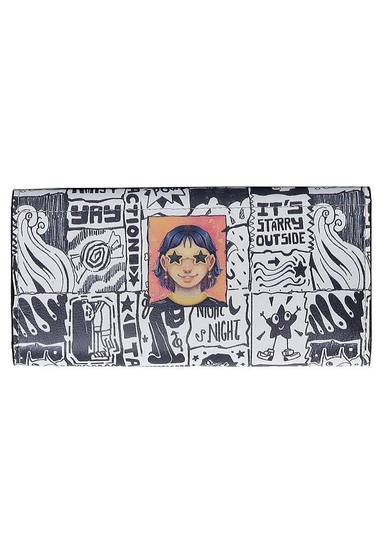 Kadın Beyaz Cüzdan - Star Girl Tasarım