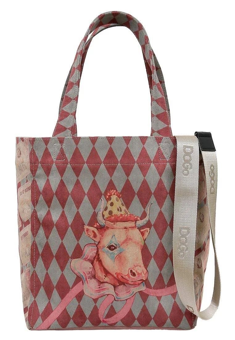 Kadın Vegan Çok Renkli Large Tote Bag - Abbie Tasarım