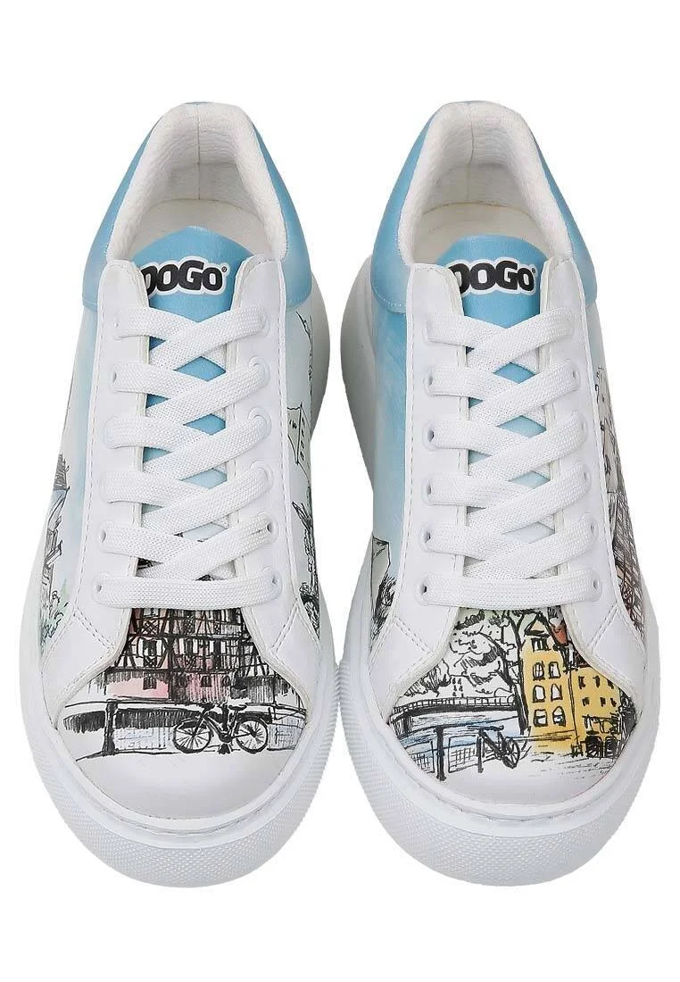Kadın Vegan Deri Beyaz Sneakers - Take a Walk Tasarım