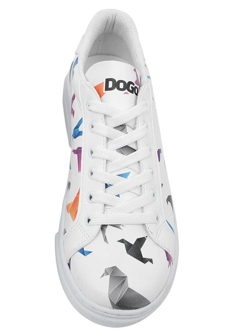 Kadın Vegan Deri Beyaz Sneakers - Paper Like Tasarım