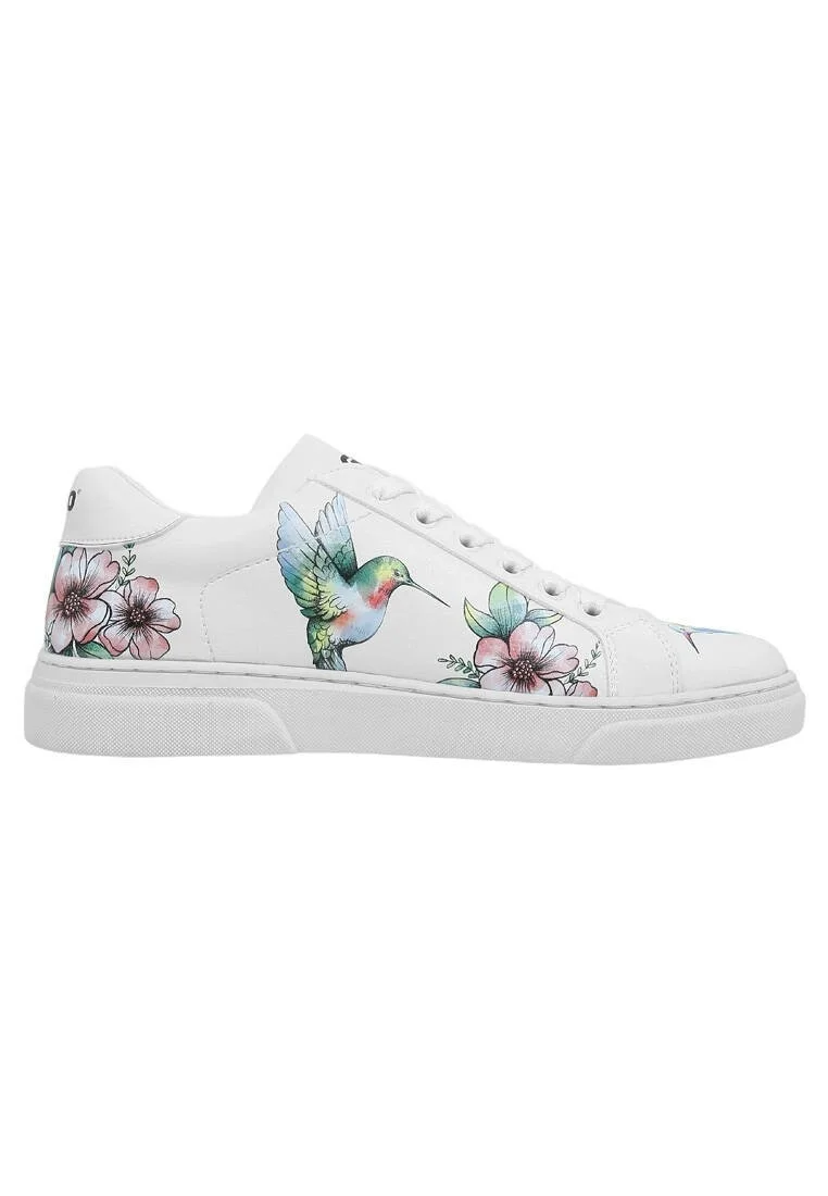 Kadın Vegan Deri Beyaz Sneakers - As Free As a Bird Tasarım
