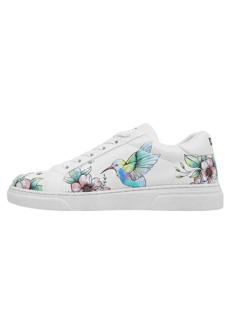 Kadın Vegan Deri Beyaz Sneakers - As Free As a Bird Tasarım