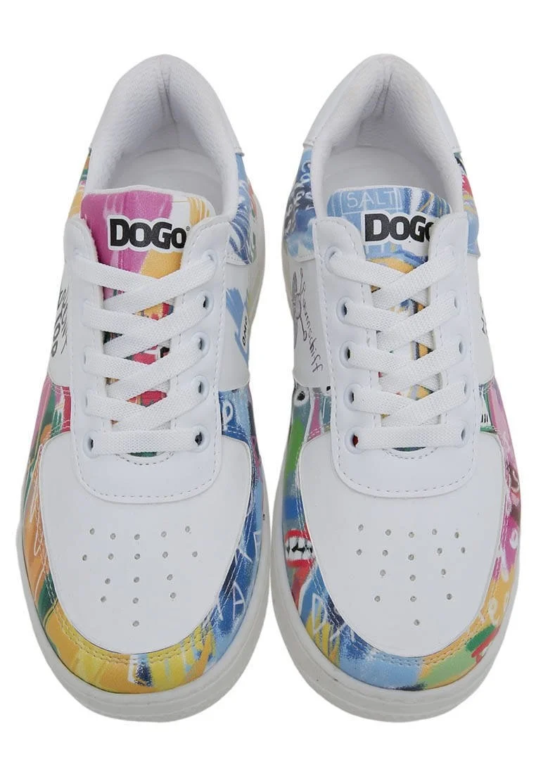 Kadın Vegan Deri Beyaz Sneakers - No More Drama Tasarım