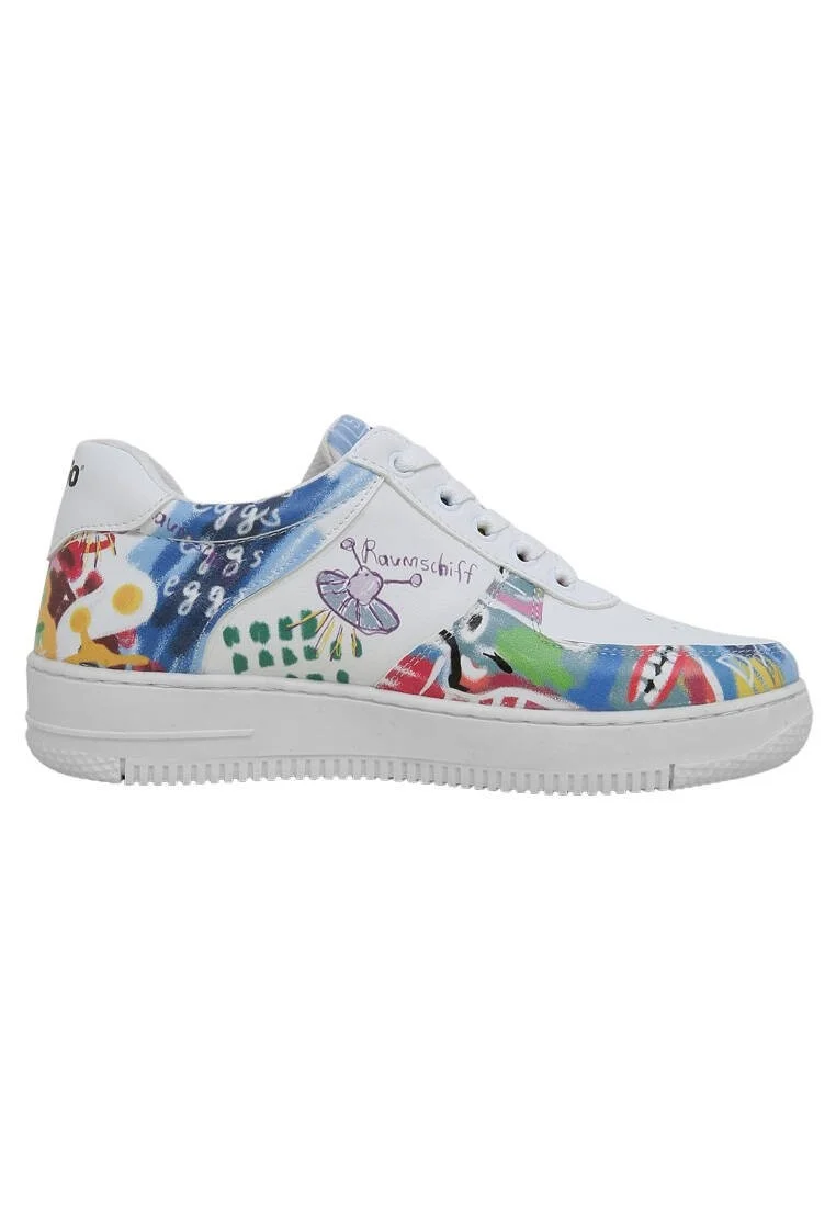 Kadın Vegan Deri Beyaz Sneakers - No More Drama Tasarım