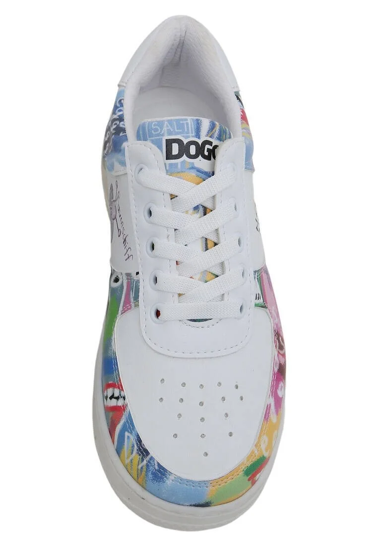 Kadın Vegan Deri Beyaz Sneakers - No More Drama Tasarım