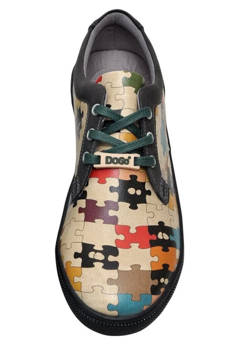 Kadın Vegan Deri Çok Renkli Sneakers - In the Puzzle Tasarım