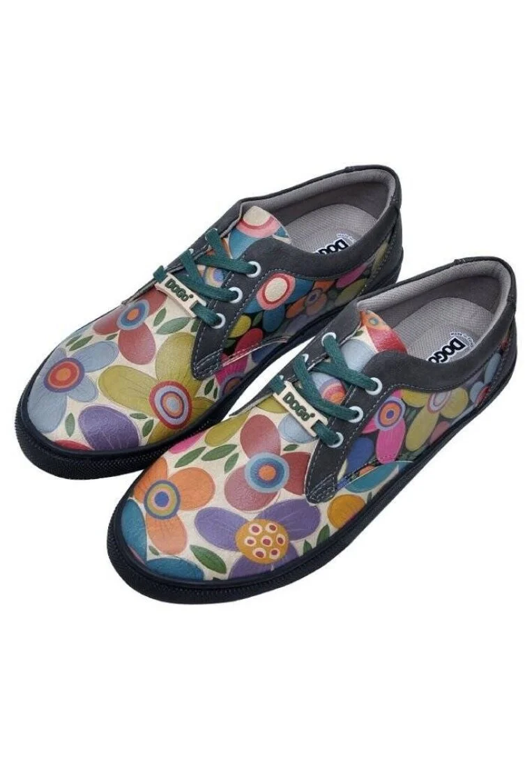 Kadın Vegan Deri Çok Renkli Sneakers - Spring Drops Tasarım
