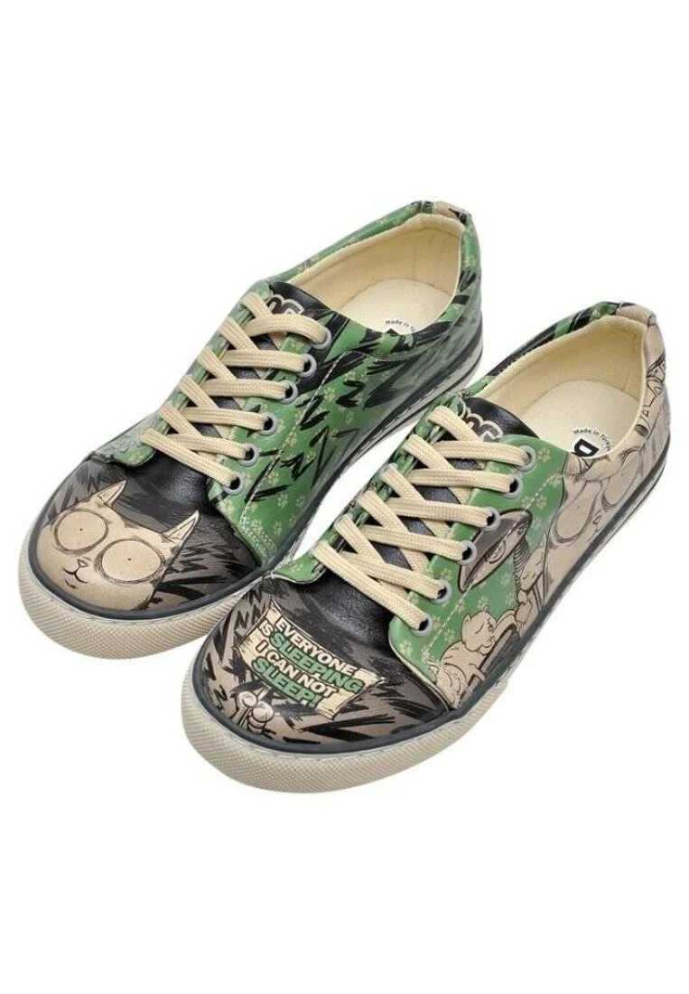 Kadın Vegan Deri Çok Renkli Sneakers - Cannot Sleep Tasarım