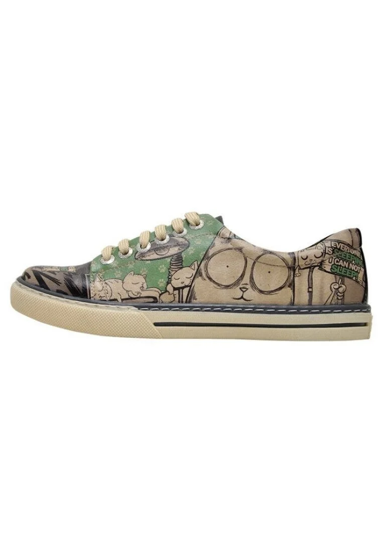 Kadın Vegan Deri Çok Renkli Sneakers - Cannot Sleep Tasarım