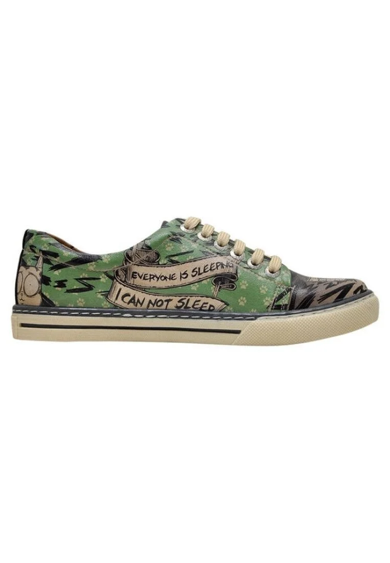 Kadın Vegan Deri Çok Renkli Sneakers - Cannot Sleep Tasarım