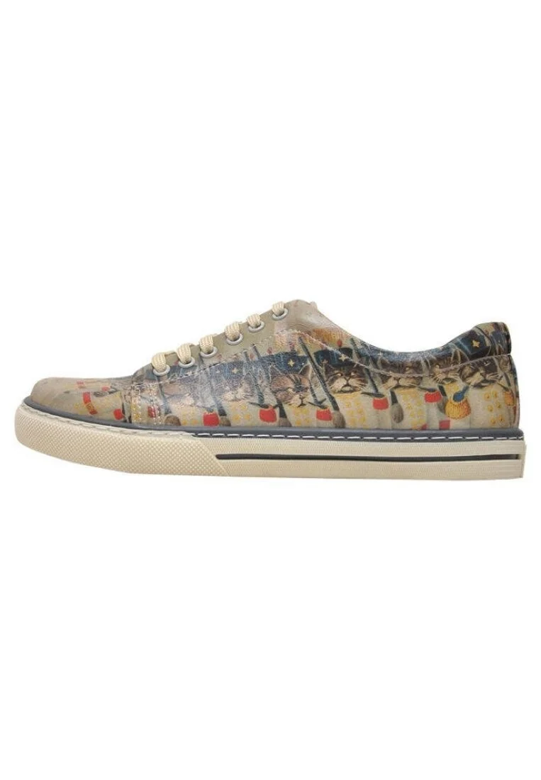 Kadın Vegan Deri Çok Renkli Sneakers - Fiesta Tasarım