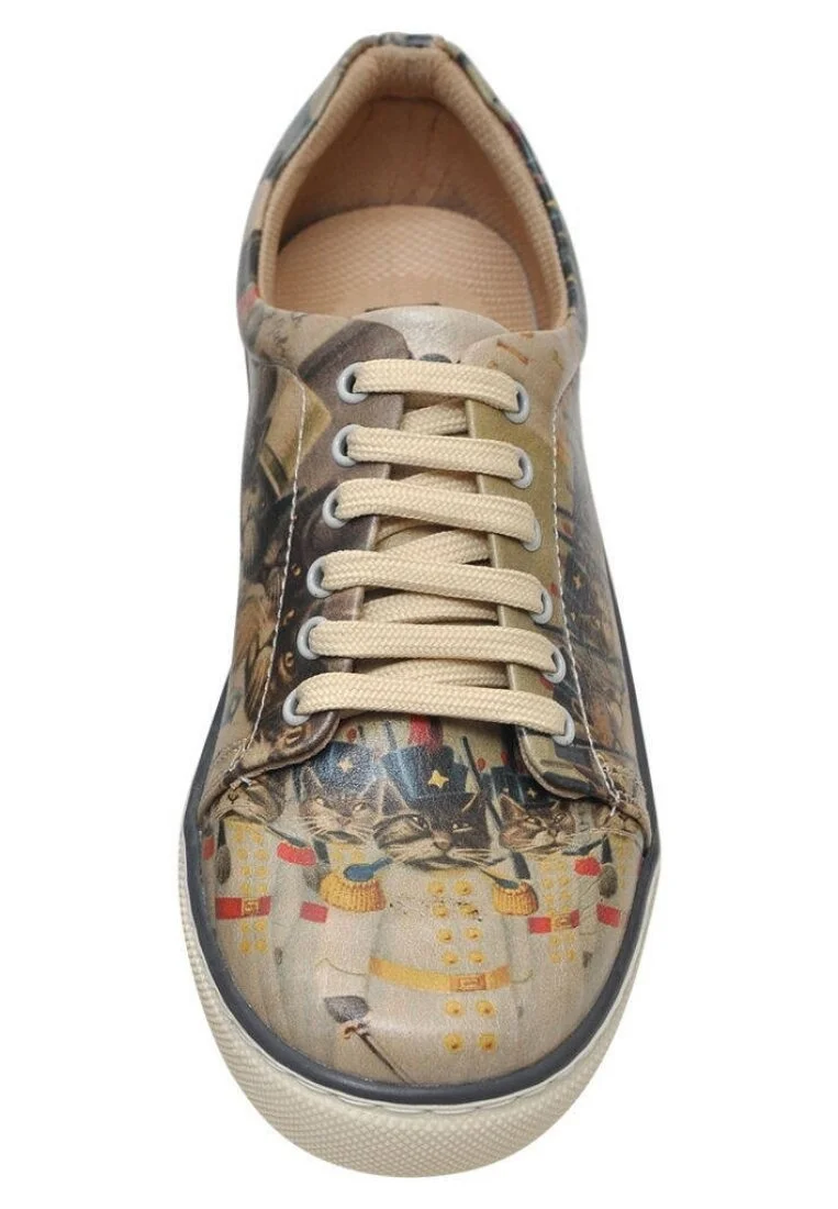 Kadın Vegan Deri Çok Renkli Sneakers - Fiesta Tasarım