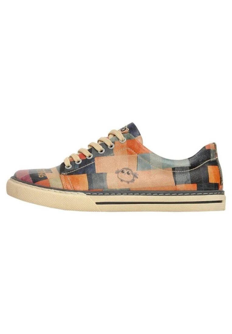 Kadın Vegan Deri Çok Renkli Sneakers - Life is Short Tasarım