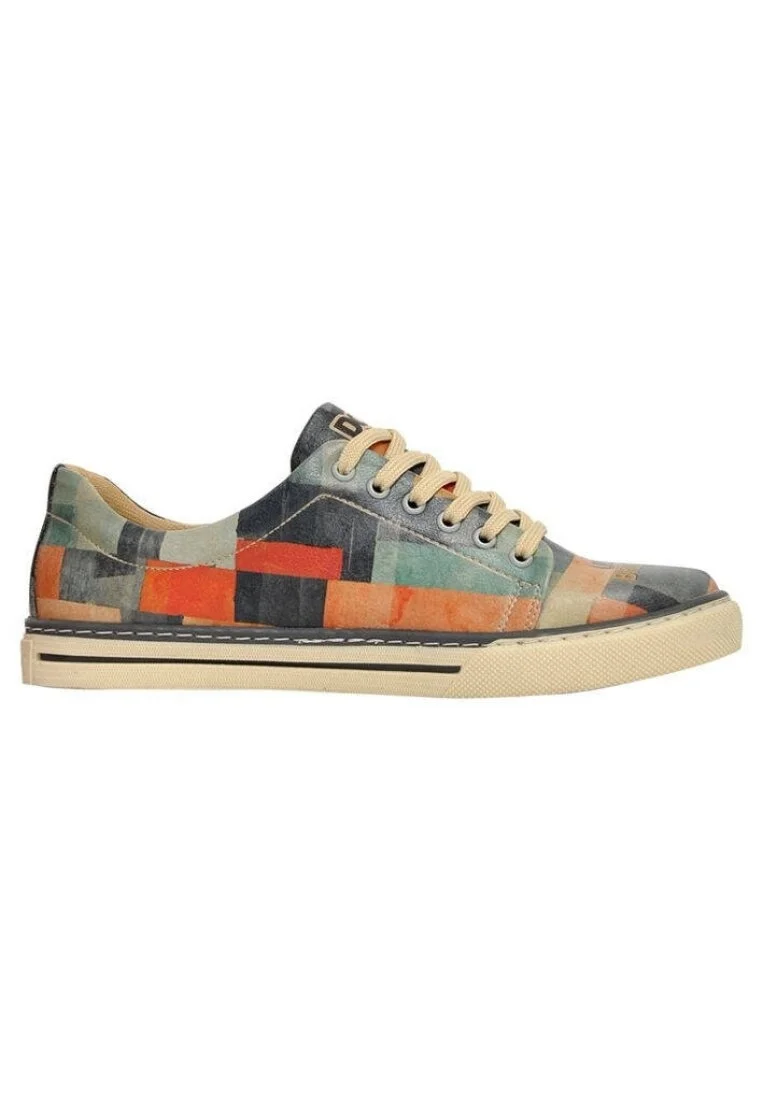 Kadın Vegan Deri Çok Renkli Sneakers - Life is Short Tasarım