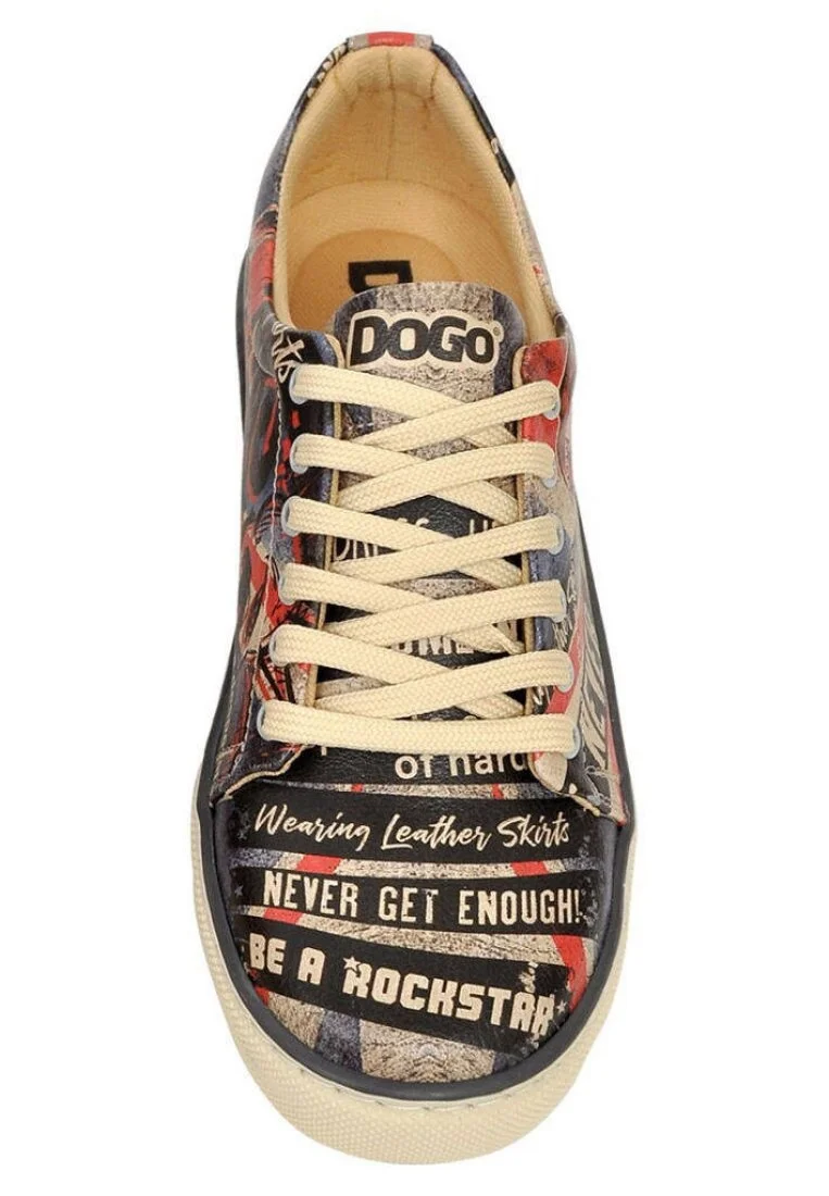 Kadın Vegan Deri Çok Renkli Sneakers - British Punk Tasarım