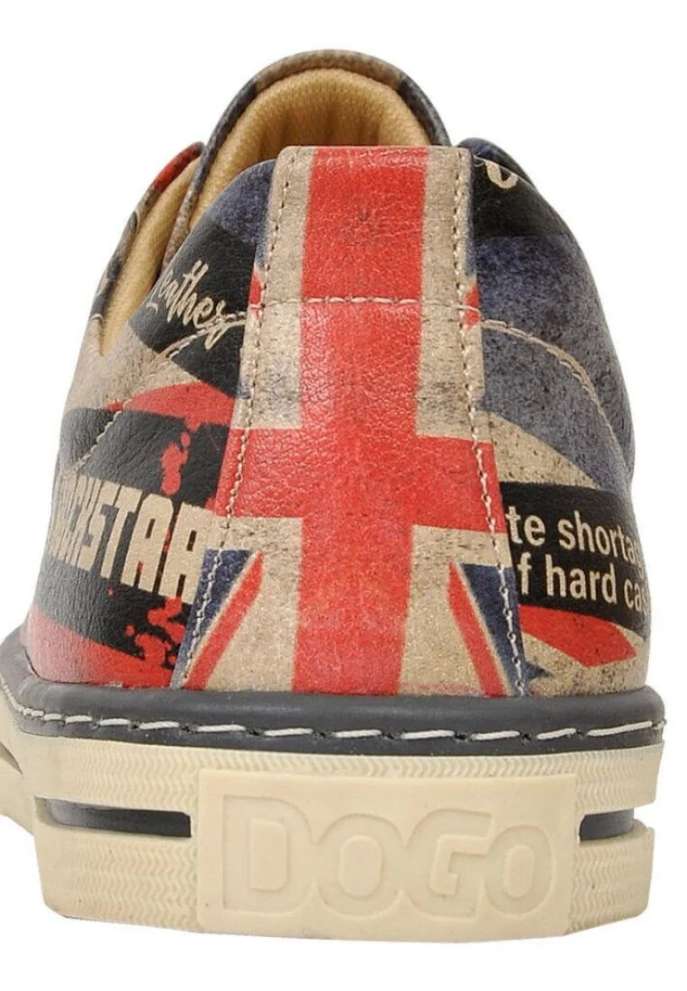 Kadın Vegan Deri Çok Renkli Sneakers - British Punk Tasarım