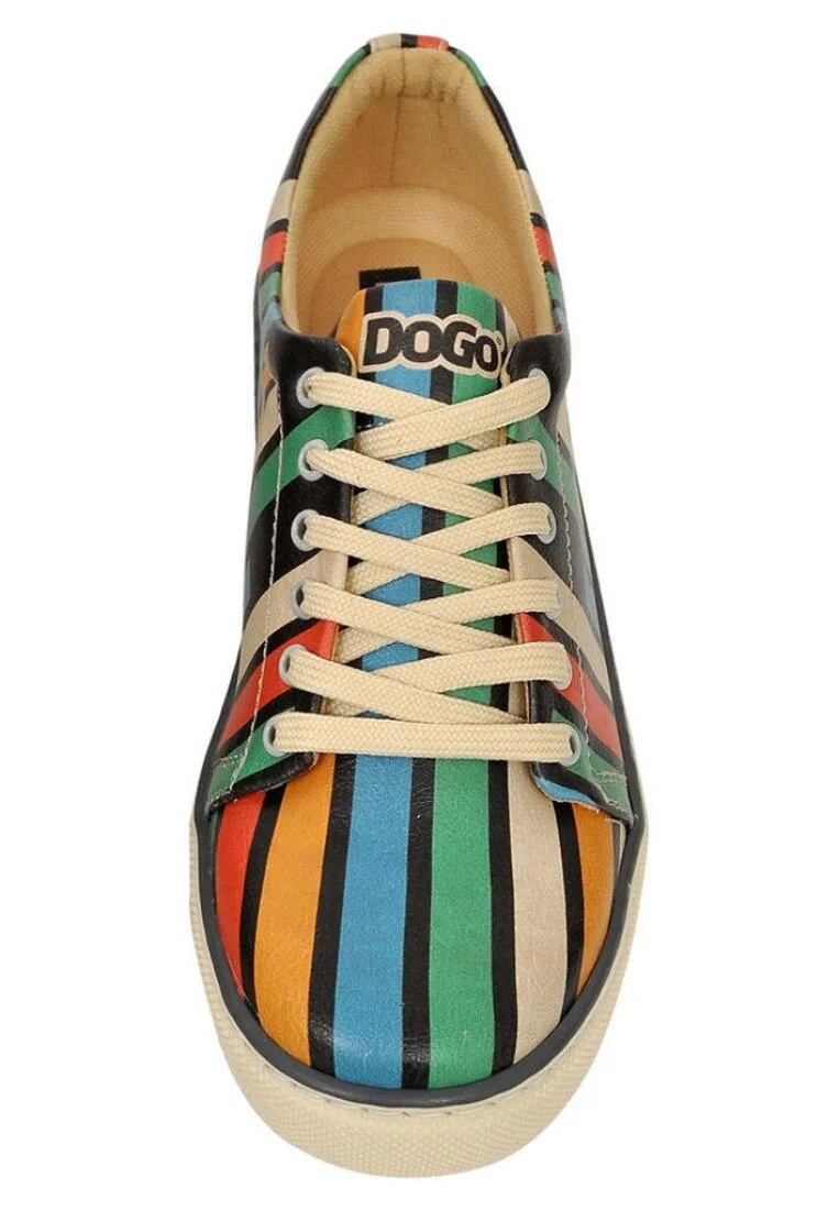 Kadın Vegan Deri Çok Renkli Sneakers - Sticks Tasarım