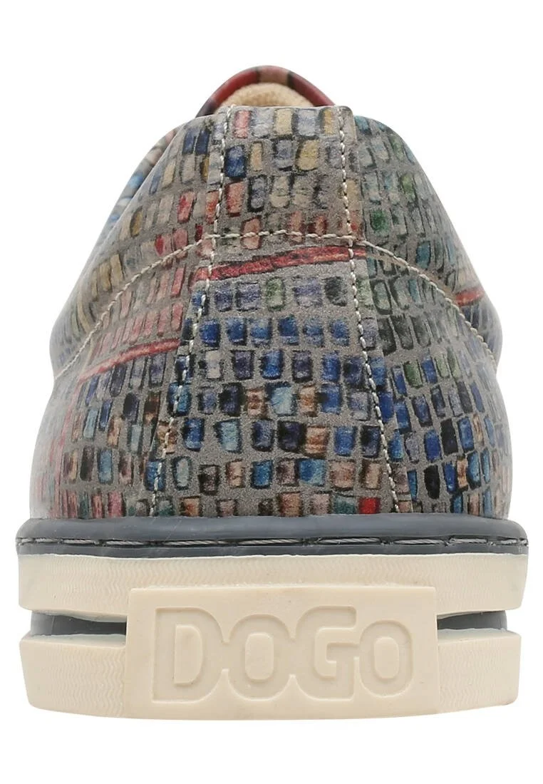 Kadın Vegan Deri Çok Renkli Sneakers - Mini Mosaic Tasarım