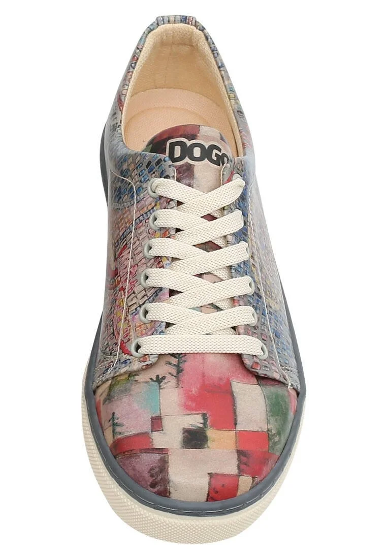 Kadın Vegan Deri Çok Renkli Sneakers - Mini Mosaic Tasarım