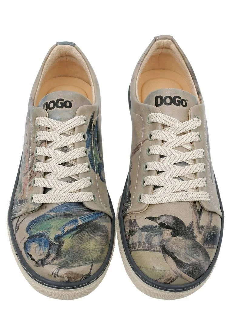 Kadın Vegan Deri Çok Renkli Sneakers - Birds of the Castle Tasarım