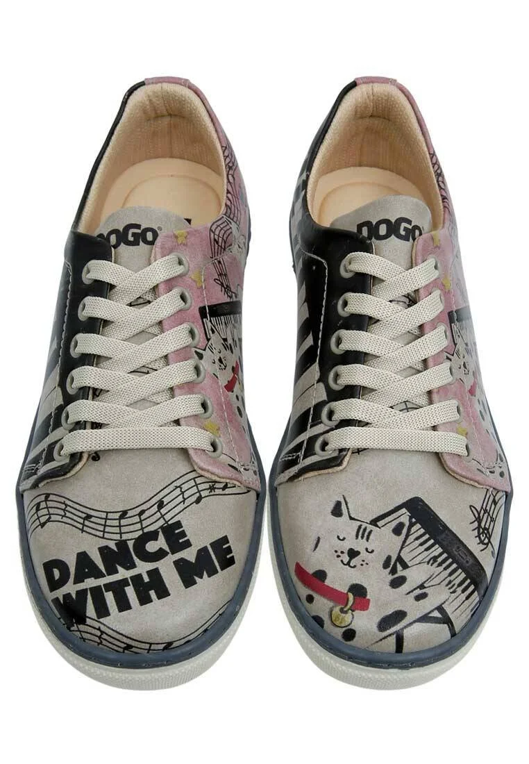 Kadın Vegan Deri Çok Renkli Sneakers - Dance with Me Tasarım
