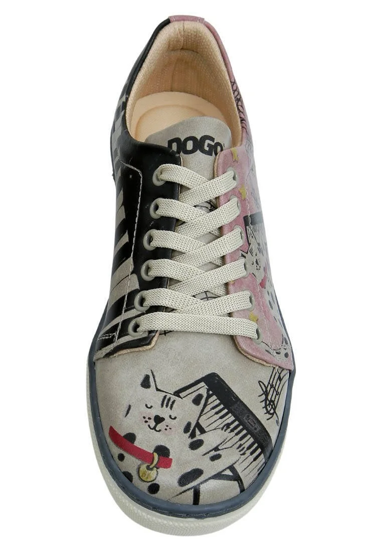 Kadın Vegan Deri Çok Renkli Sneakers - Dance with Me Tasarım