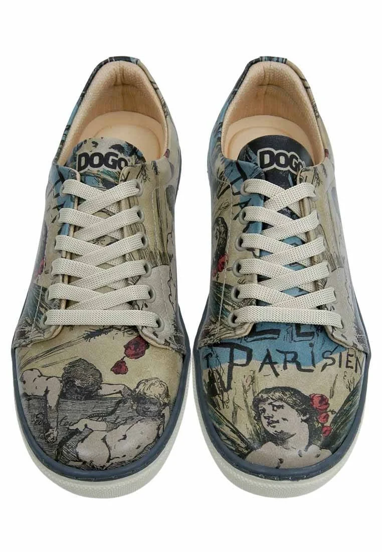 Kadın Vegan Deri Çok Renkli Sneakers - Le Parisien Tasarım