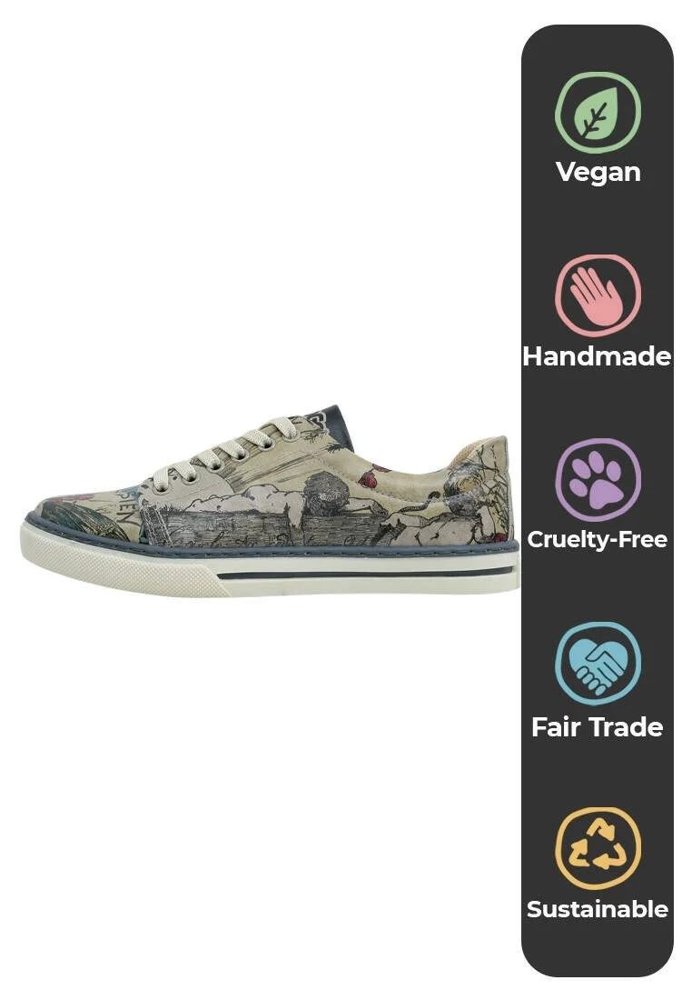 Kadın Vegan Deri Çok Renkli Sneakers - Le Parisien Tasarım