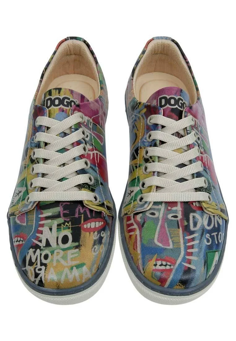 Kadın Vegan Deri Çok Renkli Sneakers - No More Drama Tasarım