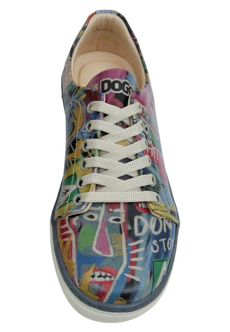 Kadın Vegan Deri Çok Renkli Sneakers - No More Drama Tasarım