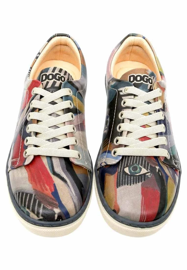Kadın Vegan Deri Çok Renkli Sneakers - You Are Never Alone Tasarım