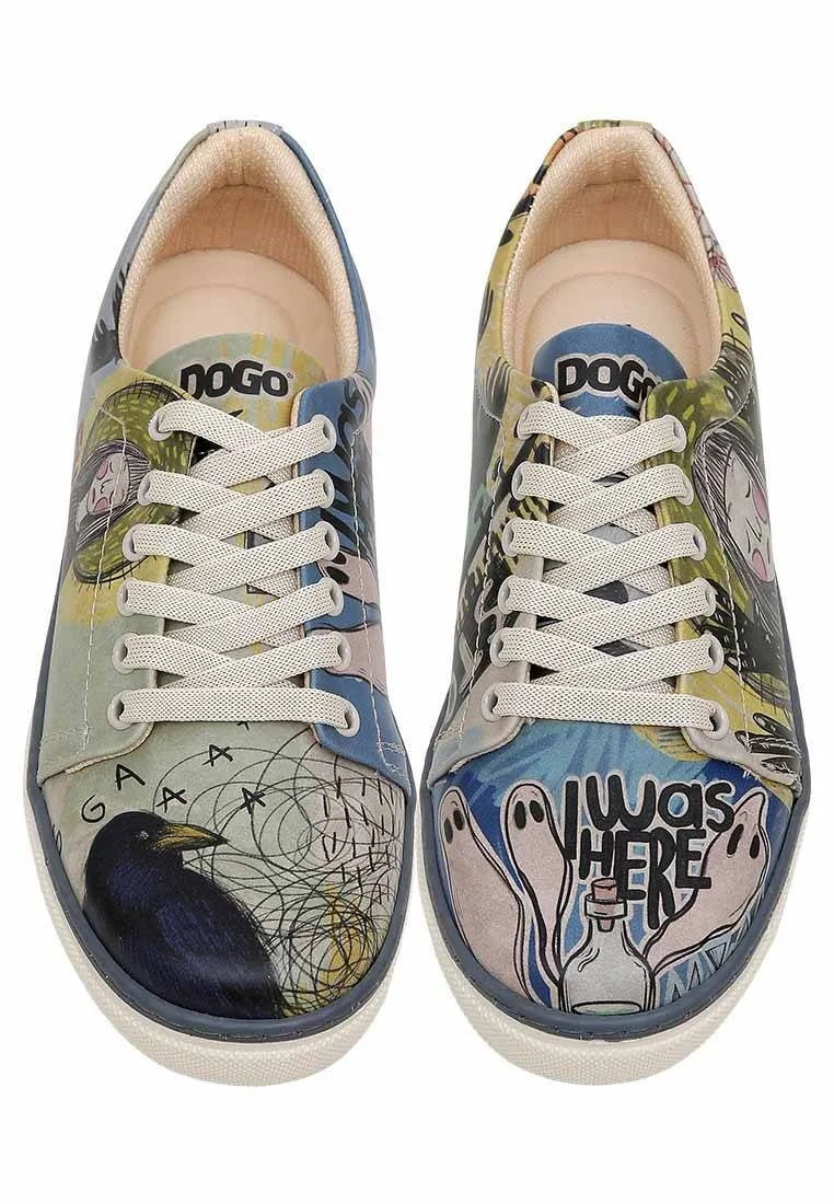 Kadın Vegan Deri Çok Renkli Sneakers - I was here Tasarım