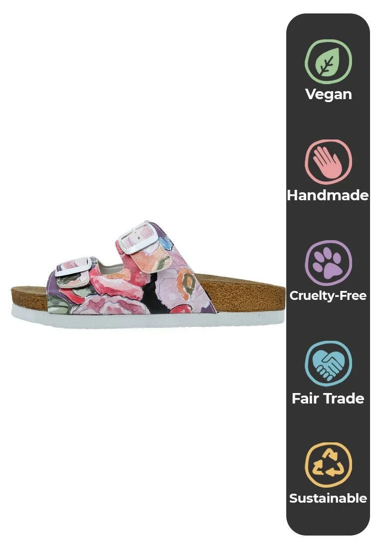 Kadın Vegan Deri Çok Renkli Terlik - Good Things are Ahead Tasarım