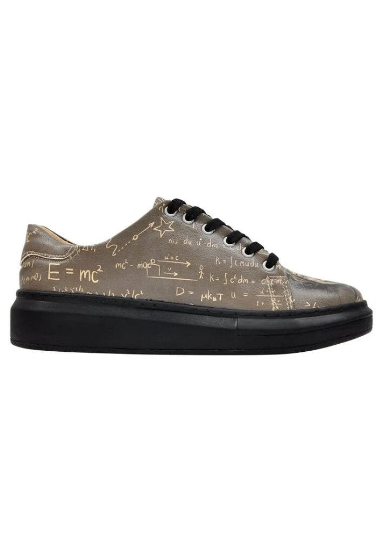 Kadın Vegan Deri Gri Sneakers - Einsteins theory Tasarım